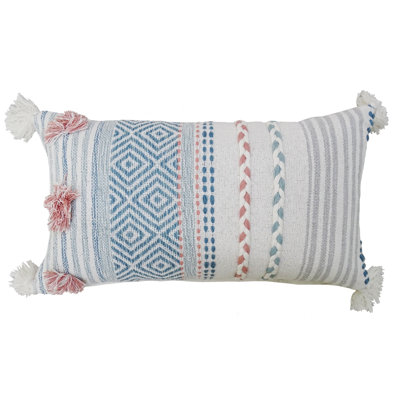  Housse et insert de coussin rectangulaire en mélange de coton
