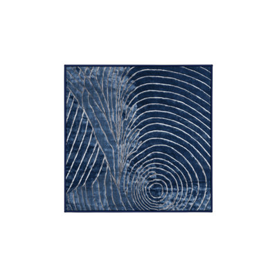Silky Soft Plush Blue Area Rug