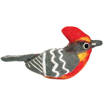 Figurine suspendue vermillion flycatcher jardin oiseau