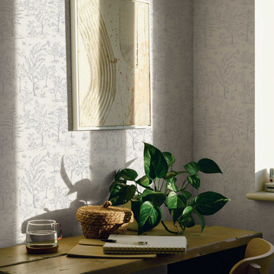 Arbor Toile Self-Adhesive Wallpaper Roll