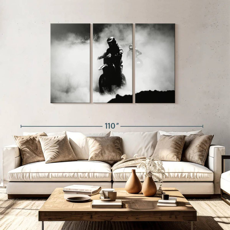 Sireci Smoky Dirt Bike, 48" H x 74" W