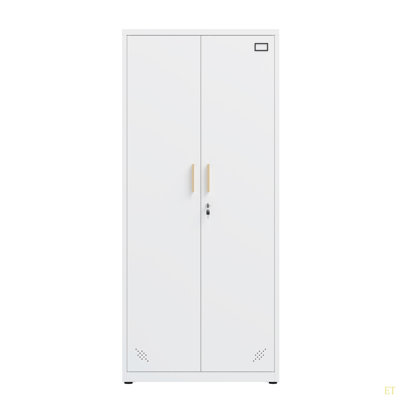 High Storage Cabinet With 2 Doors And 4 Partitions To Separate 5 Storage Spaces, Home/ Office Design