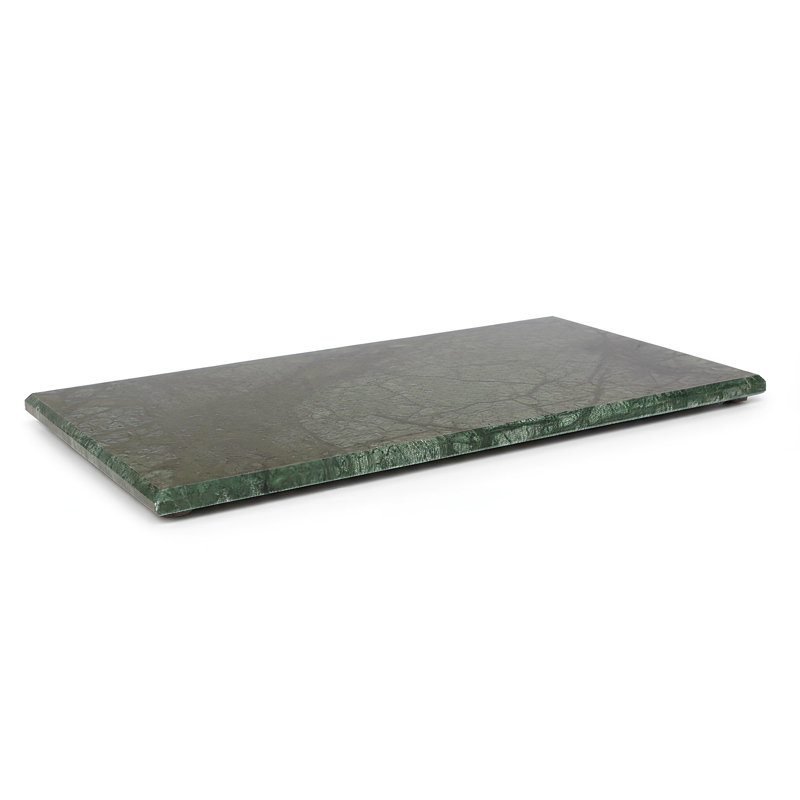 Argon Tableware - Marble Serving Board, Green, 1cm H x 17.5cm W x 32.5cm L