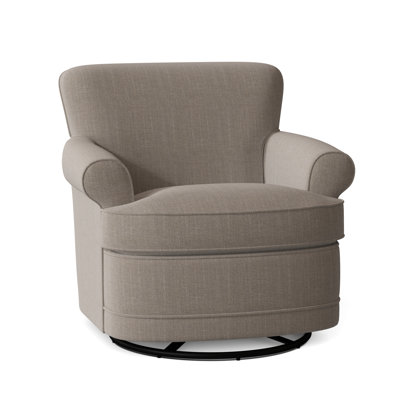Maxton 32" Wide Polyester Swivel Armchair by Braxton Culler