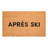 Apres Ski Black Doormat, 17"x29"