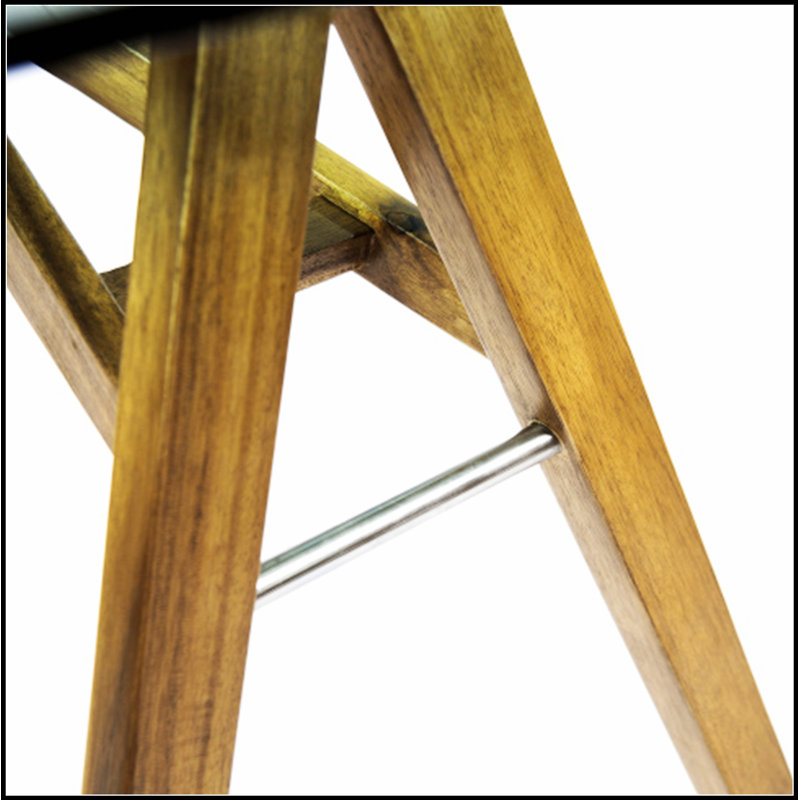 Bureau d'ordinateur moderne en verre trempé avec base en bois d'acacia pour la maison et le bureau, poste de travail durable et élégant