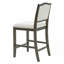 Ensemble de 2 tabourets de bar à hauteur de comptoir au design rustique avec dossier ergonomique, parfait pour la cuisine et la salle à manger-621618486