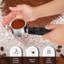 Porte-filtre expresso 51 mm, support pour machine à café à 3 oreilles avec double bec verseur, comprend des paniers-filtres simples et doubles, tasse à expresso en acier inoxydable 304 de qualité alimentaire avec poignée noire, compatible avec les machines à expresso Plum Chef 51 mm et autres.