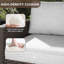 Causeuse d'extérieur pour canapé modulaire en osier pour 3 personnes avec coussins confortables pour la cour, le jardin, la piscine et la lumière-165073499