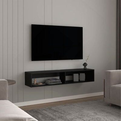 TV Stand 10.4" H, with 2 Shelves