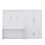 Grand lit escamotable mural avec placard