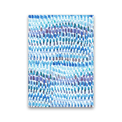 Artsy Strokes Stripes Colorful Blue - Print