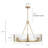 6 - Light Dimmable Drum Chandelier-1174304342