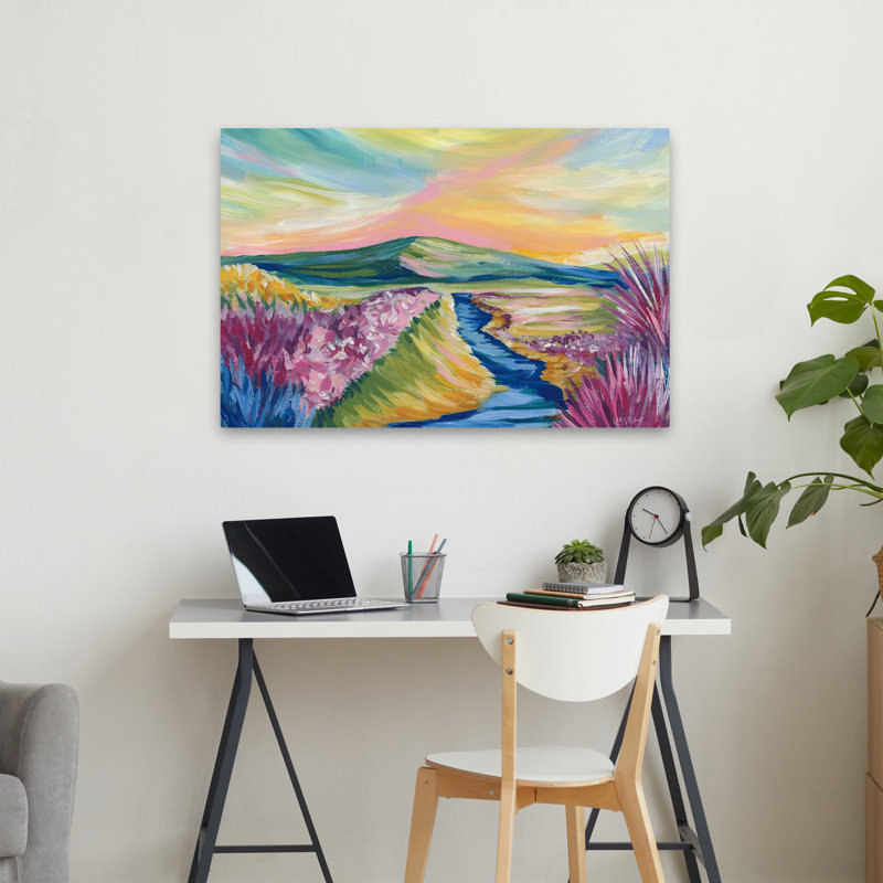 Contemporary Spring Meadow I, H 36 po x l 24 po