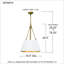 Luminaire suspendu tambour simple 4 lumières-672638489