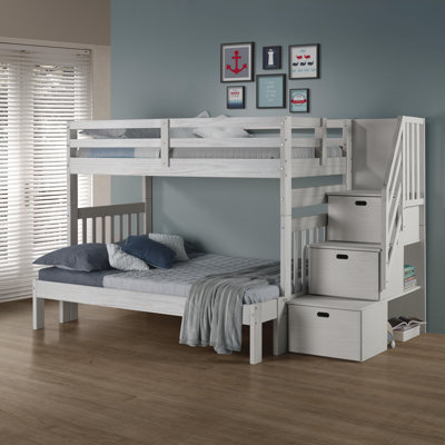 Ahmia Kids Twin Over Full Bunk Bed