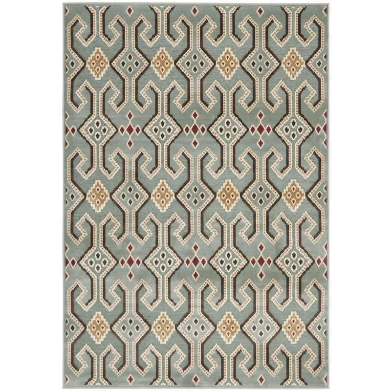 Braswell Performance Geometric Rug, Rectangle 2'7" x 4'