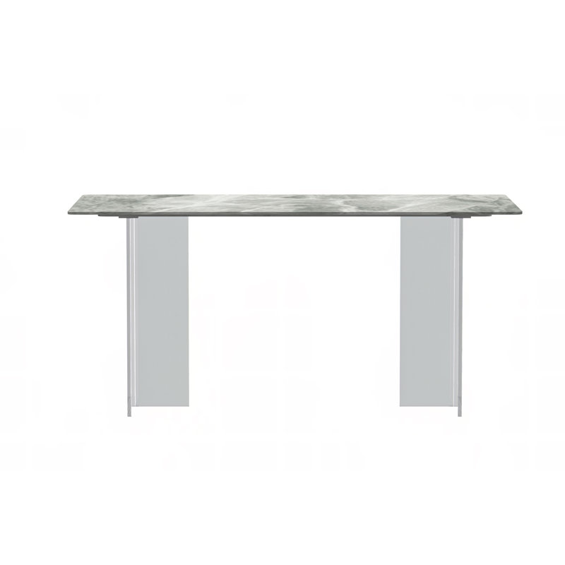 Deveau Dining Table, 29.1" H x 31.5" W x 62" L, Light Gray