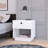 1 Drawer Nightstand , End Table, Side Table Open Lower Shelf