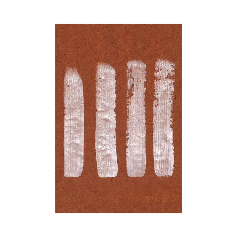 Cocoa Brush Strokes - Painting on Canvas, 66.04cm H x 45.72cm W x 3.81cm D, Wrapped Canvas