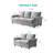 2+3 Sectional Sofa  Set