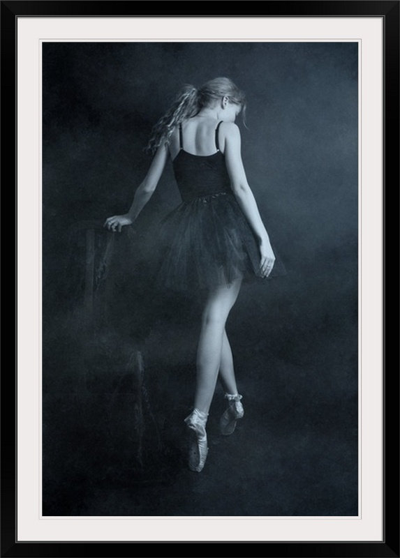 Straub On Tip Toes - reproduction de photo, Cadre noir, H 26 po x l 20 po x P 1 po