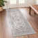 Medallion Non Slip Washable Rug(Brown)