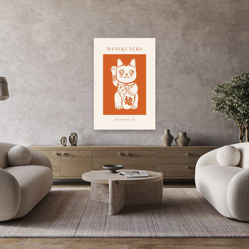 Chat maneki neko, H 48 po x l 32 po