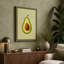 Avocado Cross-Section Botanical - Wrapped Canvas-1739738183-1739738207