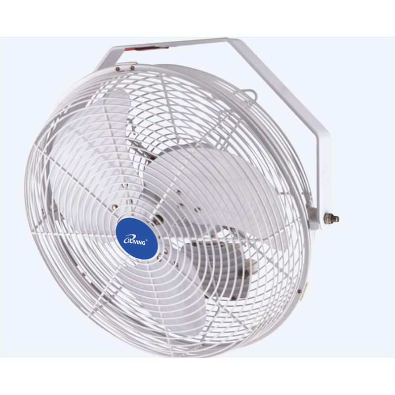 Iliving ILG8E18-15 18 Inch Wall Mounted Adjustable Outdoor Waterproof Fan, White
