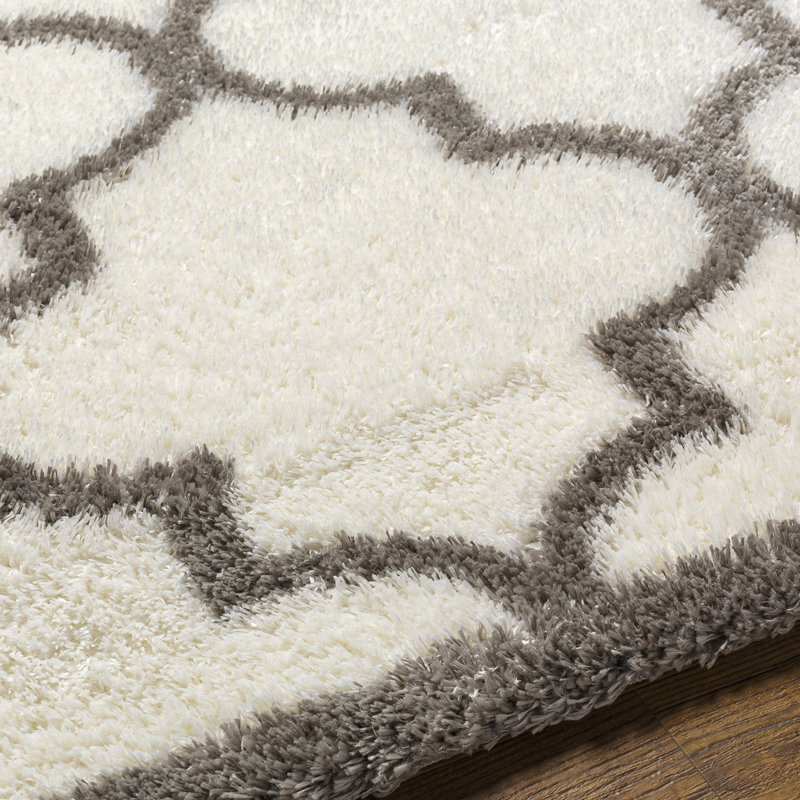 Geometric Shag 160cm X 213cm Area Rug