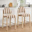 Tabouret de comptoir revêtu de lin 26,4 po Hyland-982135610-993774929