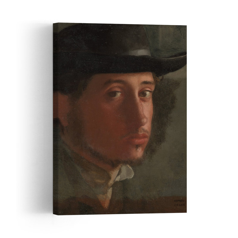 Autoportrait, 1857-1858, impression d'art abstrait contemporain, portrait mural, H 48 po x l 32 po