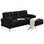 Canapés modulaires de 82,6 po en L pour canapé-lit, canapé et canapé en forme de L 82,6 po