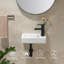 Belfry Bathroom Hegel 370mm L x 185mm W Brushed Brass Ceramic Rectangular Sink