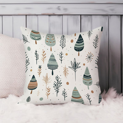 Botanical Scandinavian Dreams I Scandinavian Throw Pillow Cover