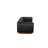 Khann Sofa, Ebony Black Leather