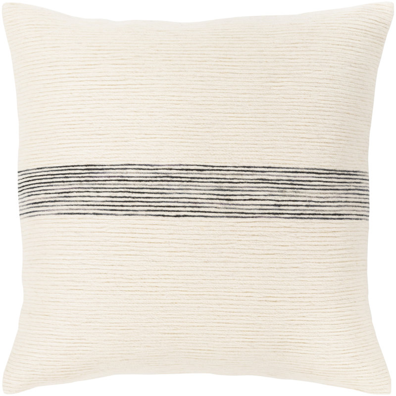 Coussin carré 100% laine Cason, 20 po x 20 po, Duvet