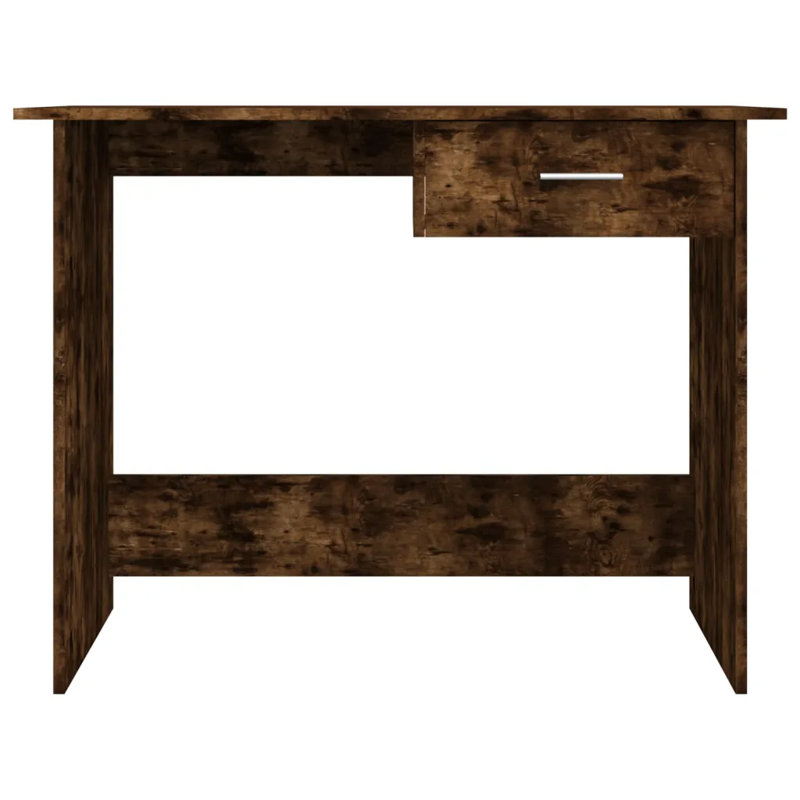 Kadden 100Cm Rectangular Writing Desk, Smoked Oak