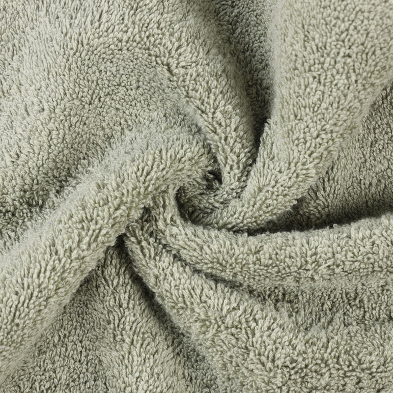 Lyndon Organic Cotton Medium Weight Towel Set, 3 Piece Set, Sage