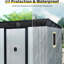 8 Ft X 6 Metal Shed, With - Material & -proof Interior Outdoor Storage Shed Ft, Sunlight Illumination-117994307