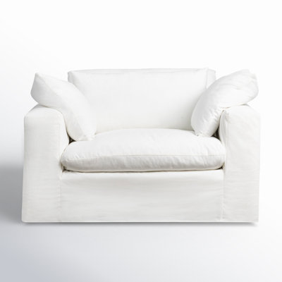 Remy Slipcovered Chair And A Half