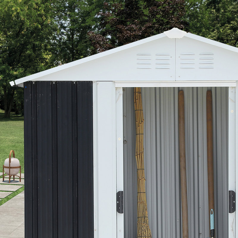 Outdoor Storage Shed, 72.5" H x 62.2" W x 33.1" D