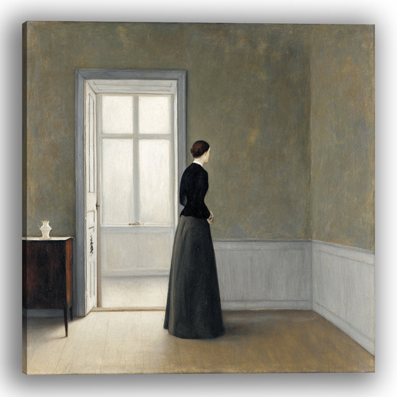 «Quiet Room by the Door», art mural sur toile tendue, l 40 po x H 40 po x P 1,5 po
