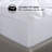 White Chartier Brushed Full XL Mattress Pad-586721615
