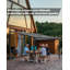 Lean To Gazebo, Pergola murale à toit rigide avec toit en polycarbonate, pavillon de jardin en aluminium-108208636
