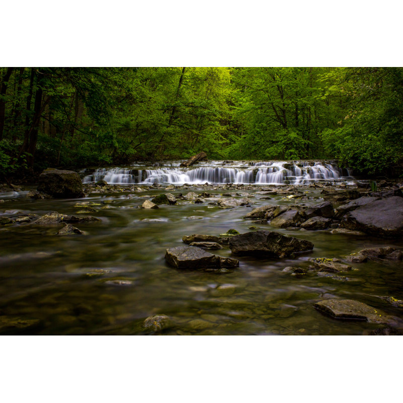 Postcard Falls, Rochester, NY by Jhamilton10 - Wrapped Canvas Print, 61cm H x 91cm W x 3.8cm D