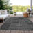  Machine Washable Indoor/Outdoor Chantille ACN990 Green Area Rug-1049212197
