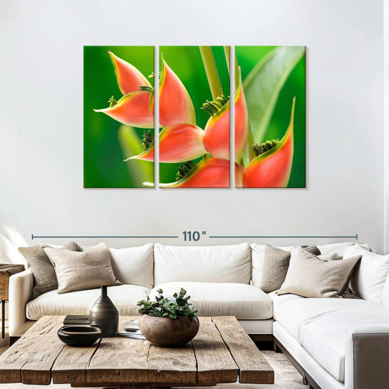 Fleur Harnek Heliconia, H 48 po x l 74 po