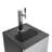 EdgeStar 3.2 Cubic Feet Silver Single Tap 5 Gal Keg Freestanding Kegerator with Door Lock and